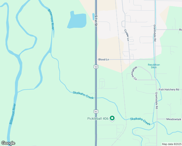 map of restaurants, bars, coffee shops, grocery stores, and more near 511 U.S. 93 in Hamilton
