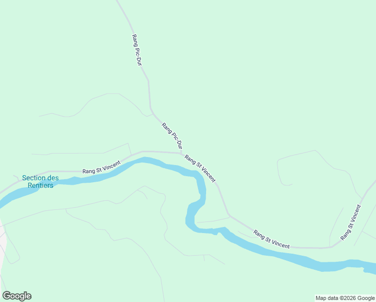 map of restaurants, bars, coffee shops, grocery stores, and more near Rang Saint Vincent in Lanaudière