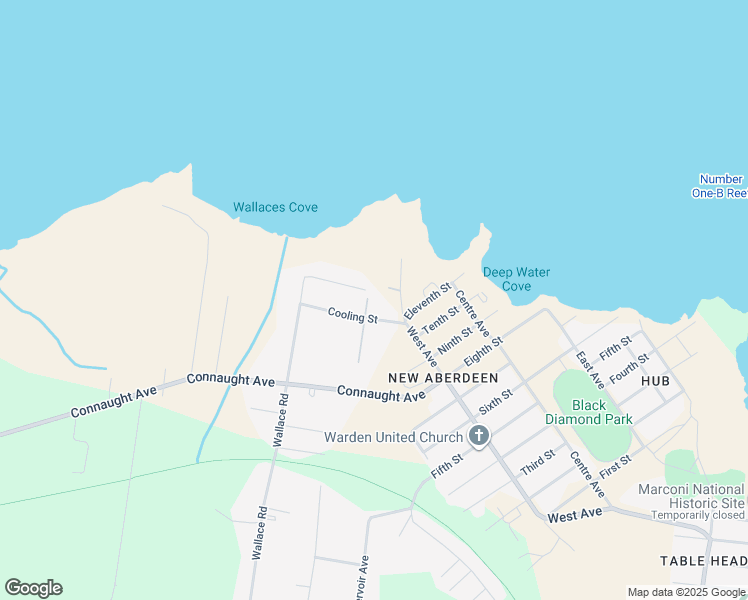 map of restaurants, bars, coffee shops, grocery stores, and more near 9 Sheas Lane in Glace Bay