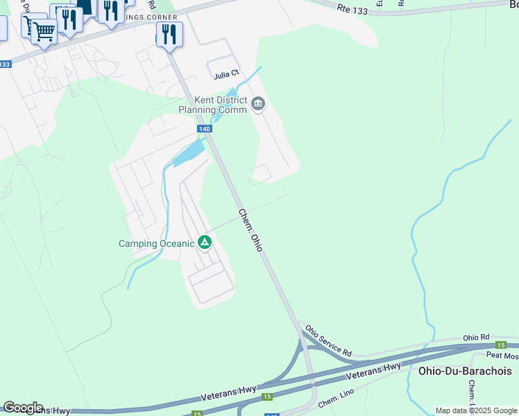 map of restaurants, bars, coffee shops, grocery stores, and more near 851 Bombardier Street in Shediac