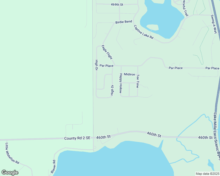 map of restaurants, bars, coffee shops, grocery stores, and more near 46233 High Drive in Garrison