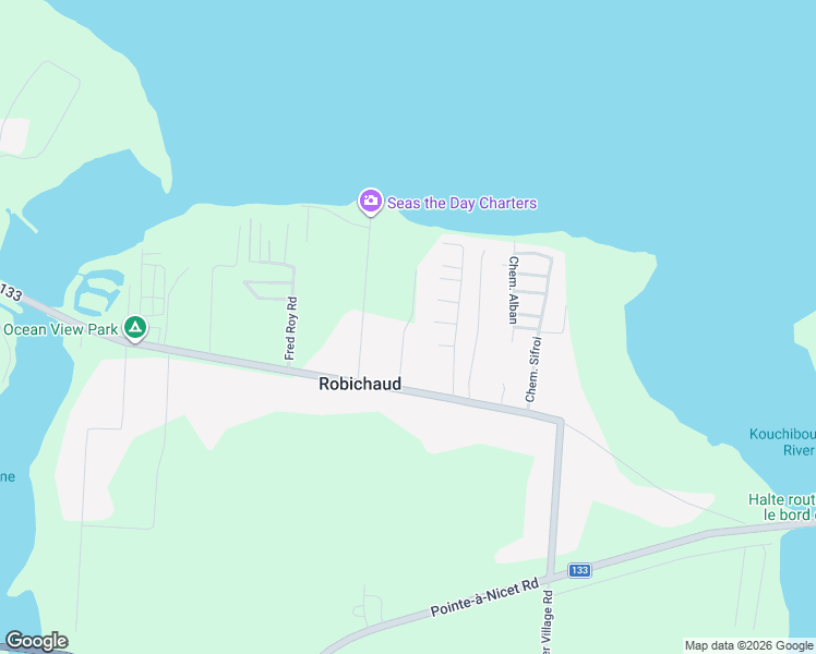 map of restaurants, bars, coffee shops, grocery stores, and more near 19 Chemin des Lauriers in Beaubassin-est