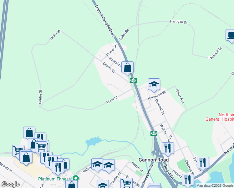 map of restaurants, bars, coffee shops, grocery stores, and more near 162 West Street in Sydney