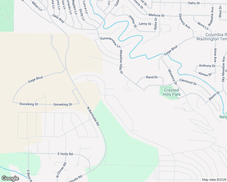 map of restaurants, bars, coffee shops, grocery stores, and more near 1111 Meadow Hills Drive in Richland