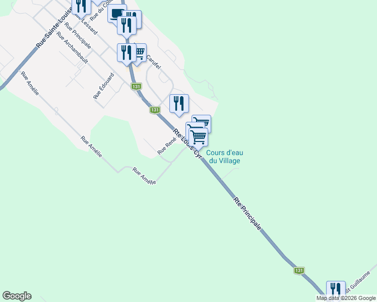 map of restaurants, bars, coffee shops, grocery stores, and more near 780 Route Louis-Cyr in Saint-Jean-de-Matha