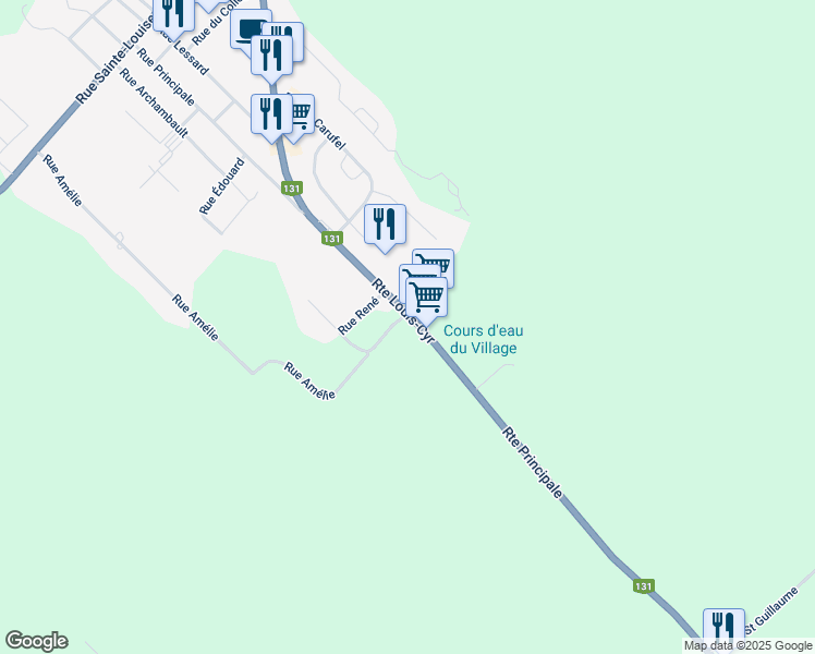 map of restaurants, bars, coffee shops, grocery stores, and more near 780 Route Louis-Cyr in Saint-Jean-de-Matha