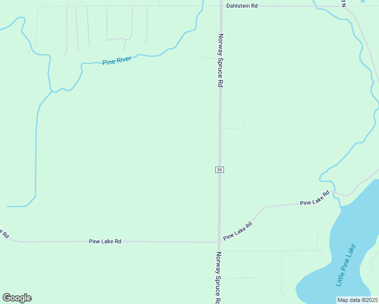 map of restaurants, bars, coffee shops, grocery stores, and more near 67811 Norway Spruce Road in Finlayson