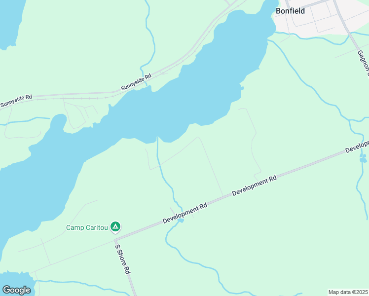 map of restaurants, bars, coffee shops, grocery stores, and more near 149 Landry Road in Bonfield