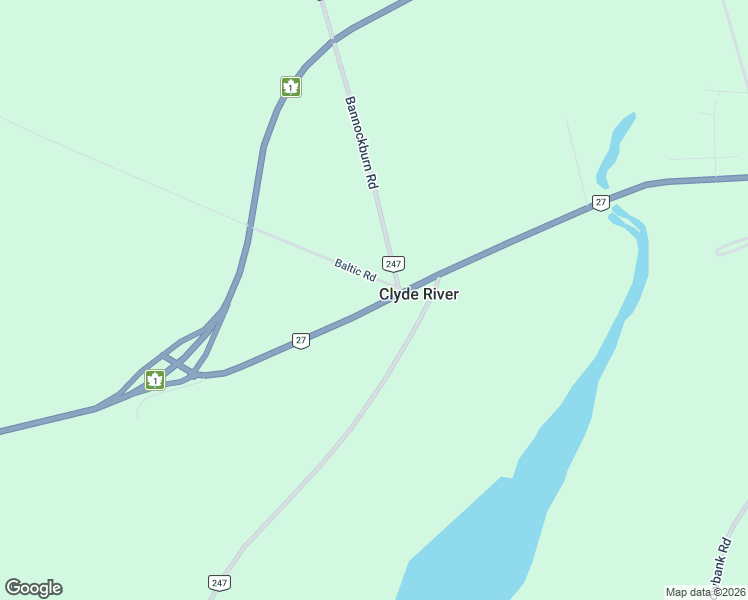 map of restaurants, bars, coffee shops, grocery stores, and more near 14816 Prince Edward Island 27 in Clyde River