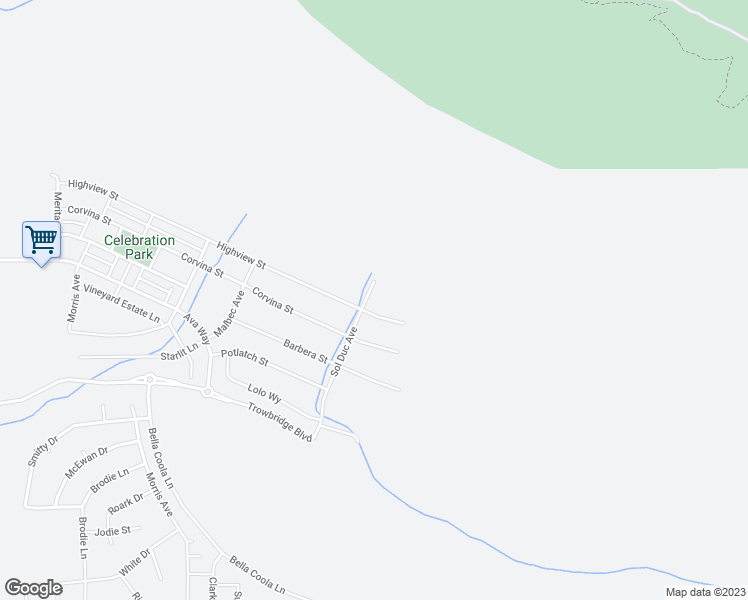 map of restaurants, bars, coffee shops, grocery stores, and more near 4302 Highview Street in Kennewick