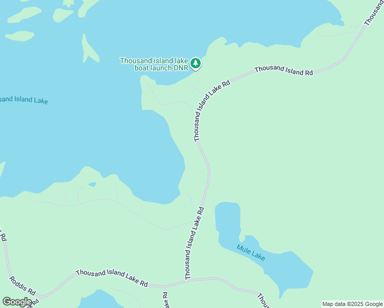 map of restaurants, bars, coffee shops, grocery stores, and more near 19780 Thousand Island Lake Road in Watersmeet
