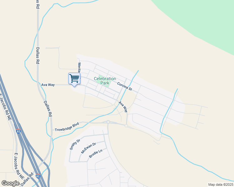 map of restaurants, bars, coffee shops, grocery stores, and more near 2335 Bellaview Avenue in Richland