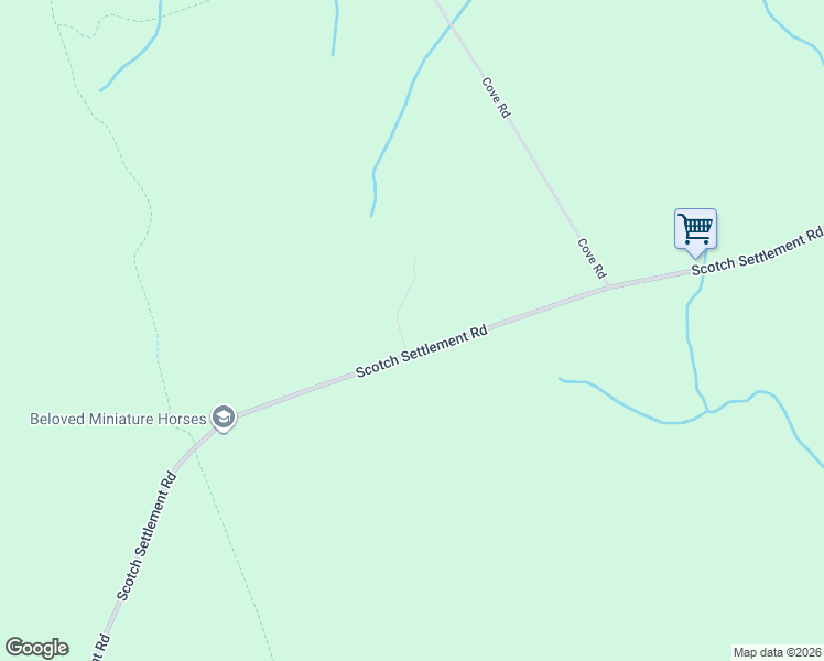 map of restaurants, bars, coffee shops, grocery stores, and more near 312 Scotch Settlement Road in Irishtown