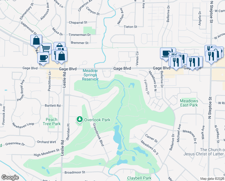 map of restaurants, bars, coffee shops, grocery stores, and more near 506 Greenbrook Place in Richland