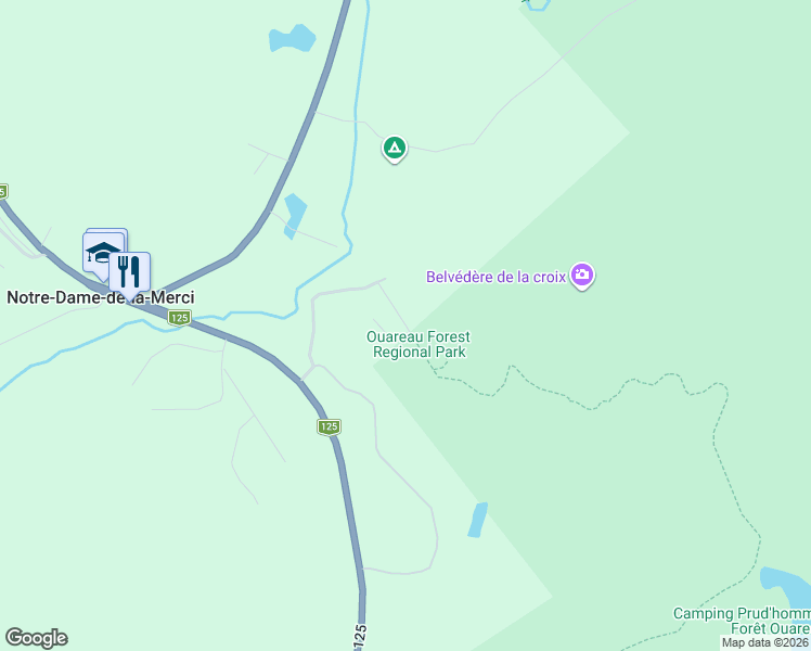 map of restaurants, bars, coffee shops, grocery stores, and more near 1141 Chemin du Massif in Notre-Dame-de-la-Merci