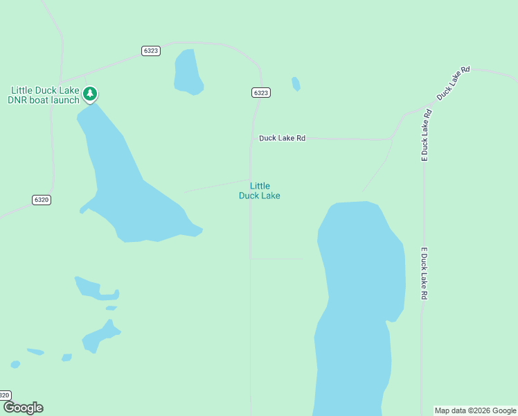 map of restaurants, bars, coffee shops, grocery stores, and more near 3466 West Duck Lake Road in Watersmeet