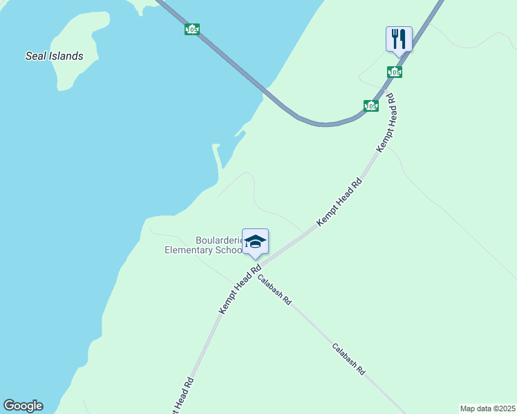 map of restaurants, bars, coffee shops, grocery stores, and more near 6 Kellys View Drive in Victoria County