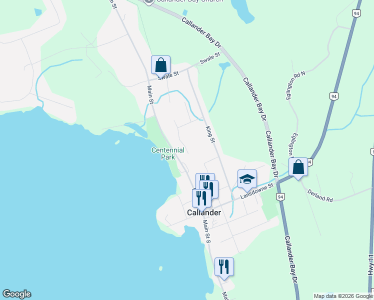 map of restaurants, bars, coffee shops, grocery stores, and more near 184 Pleasantview Place in Parry Sound District