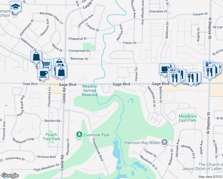 map of restaurants, bars, coffee shops, grocery stores, and more near 285 Quailwood Place in Richland