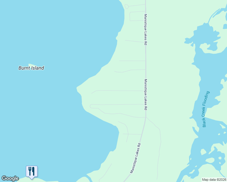 map of restaurants, bars, coffee shops, grocery stores, and more near Manilak Road in Curtis