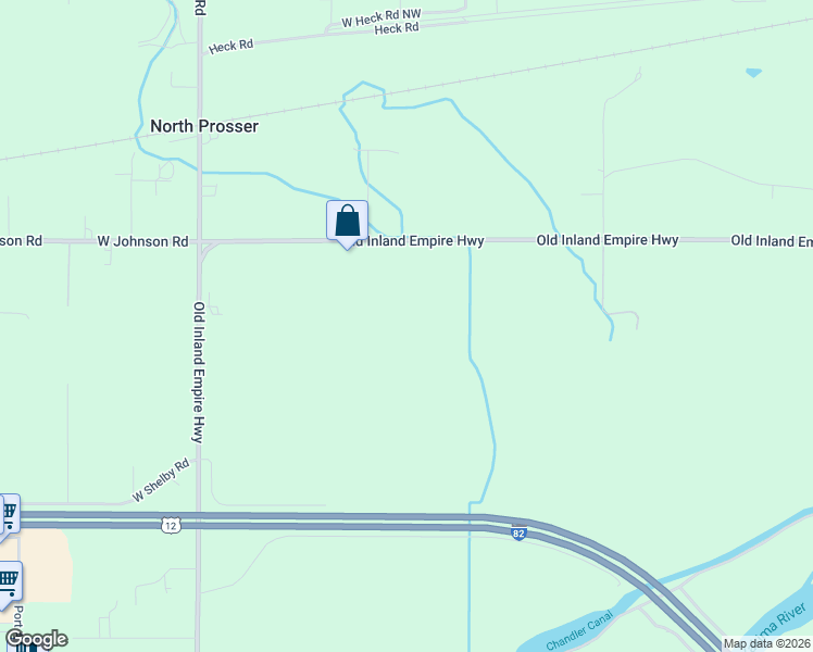 map of restaurants, bars, coffee shops, grocery stores, and more near 1249 Old Inland Empire Highway in Prosser