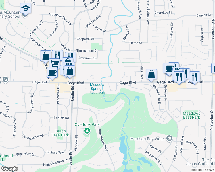 map of restaurants, bars, coffee shops, grocery stores, and more near in Richland