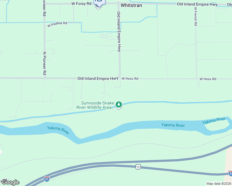 map of restaurants, bars, coffee shops, grocery stores, and more near 100503 West Hess Road in Prosser