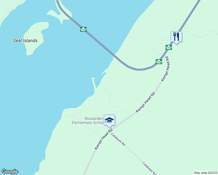 map of restaurants, bars, coffee shops, grocery stores, and more near 6 Kellys View Drive in Victoria County