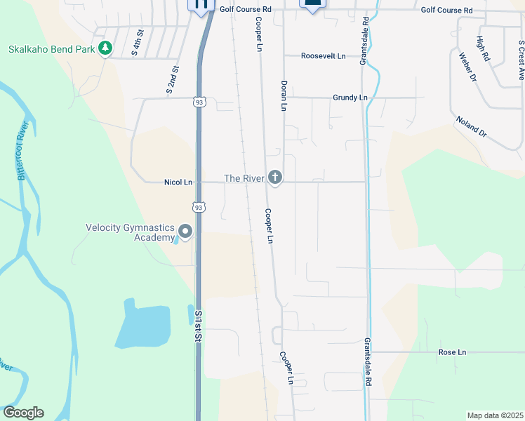 map of restaurants, bars, coffee shops, grocery stores, and more near 367 Cooper Lane in Hamilton