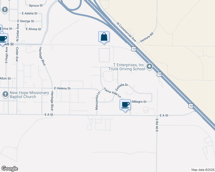 map of restaurants, bars, coffee shops, grocery stores, and more near 407 Harvest Ct in Pasco