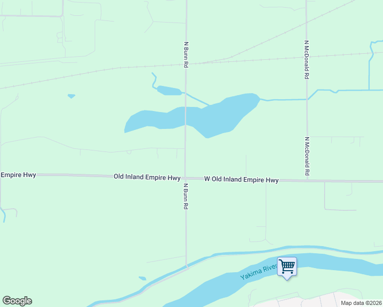map of restaurants, bars, coffee shops, grocery stores, and more near 10901 North Bunn Road in Prosser