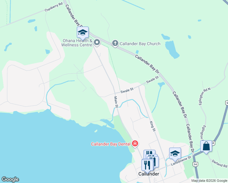 map of restaurants, bars, coffee shops, grocery stores, and more near 860 Main Street North in Parry Sound District