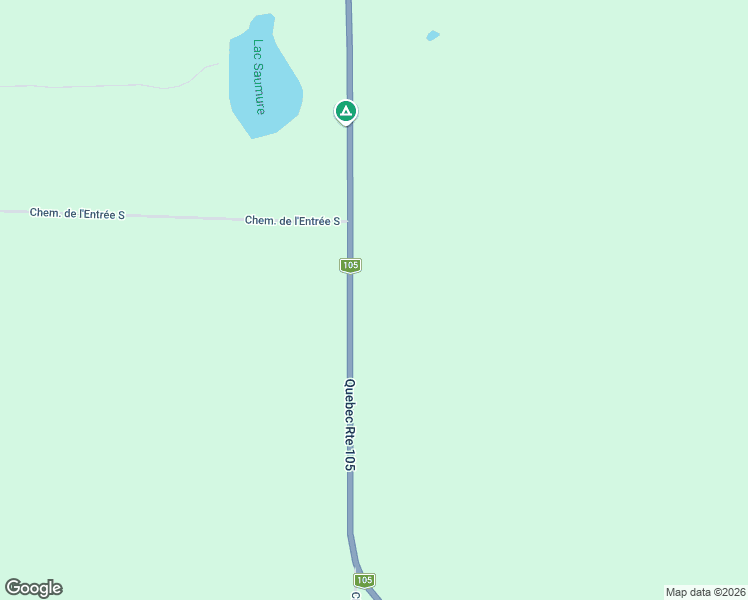 map of restaurants, bars, coffee shops, grocery stores, and more near 46 Route 105 in Bouchette