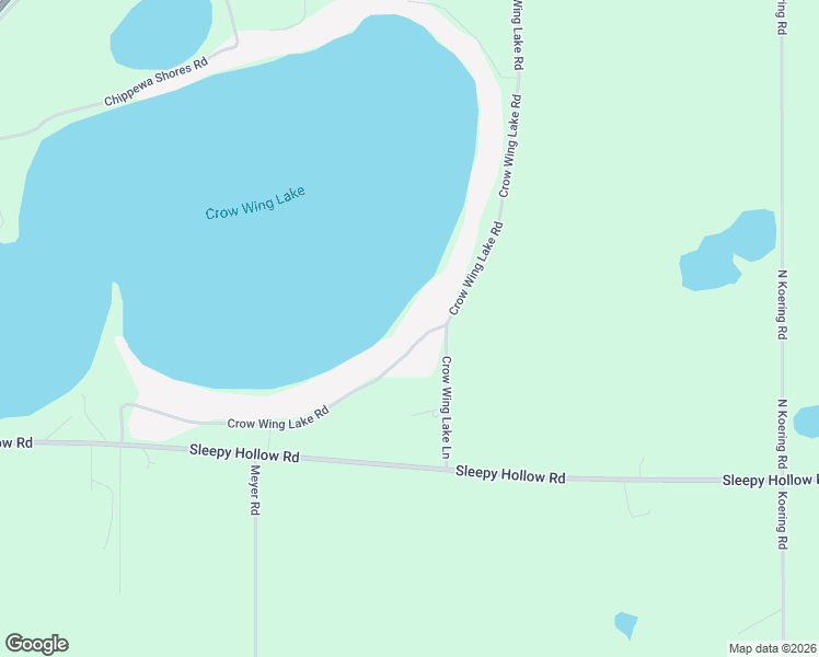 map of restaurants, bars, coffee shops, grocery stores, and more near 5435 Crow Wing Lake Road in Fort Ripley