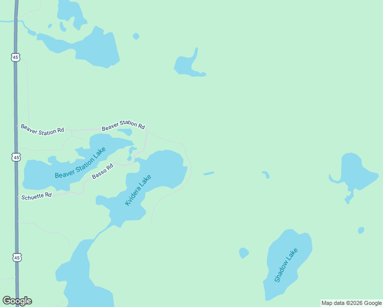 map of restaurants, bars, coffee shops, grocery stores, and more near Beaver Station Road in Gogebic