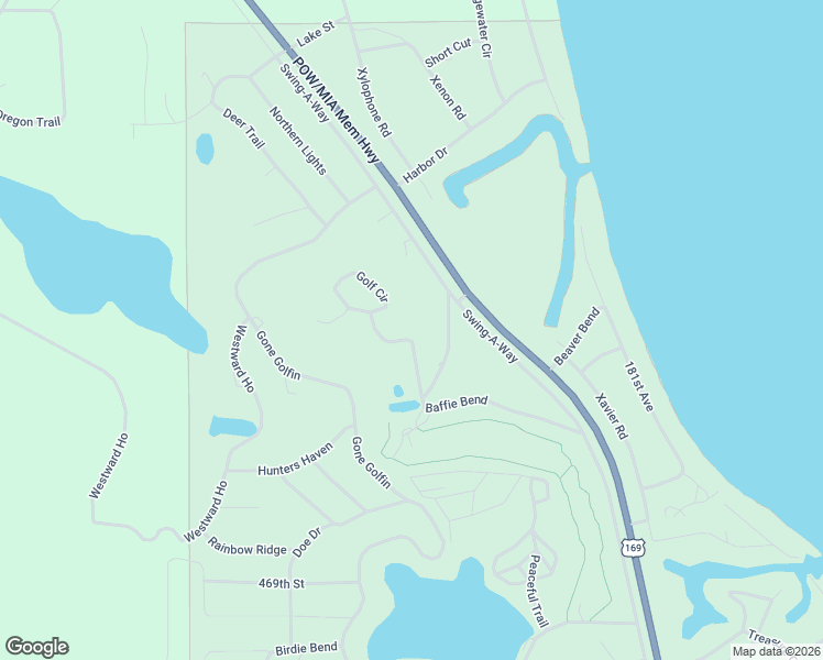 map of restaurants, bars, coffee shops, grocery stores, and more near 18541 Golf Circle in Garrison