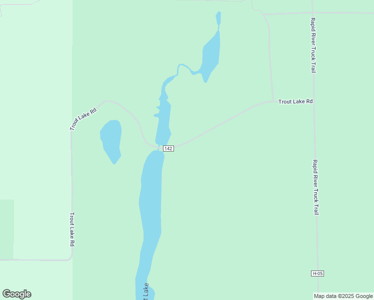 map of restaurants, bars, coffee shops, grocery stores, and more near Trout Lake Road in Chatham