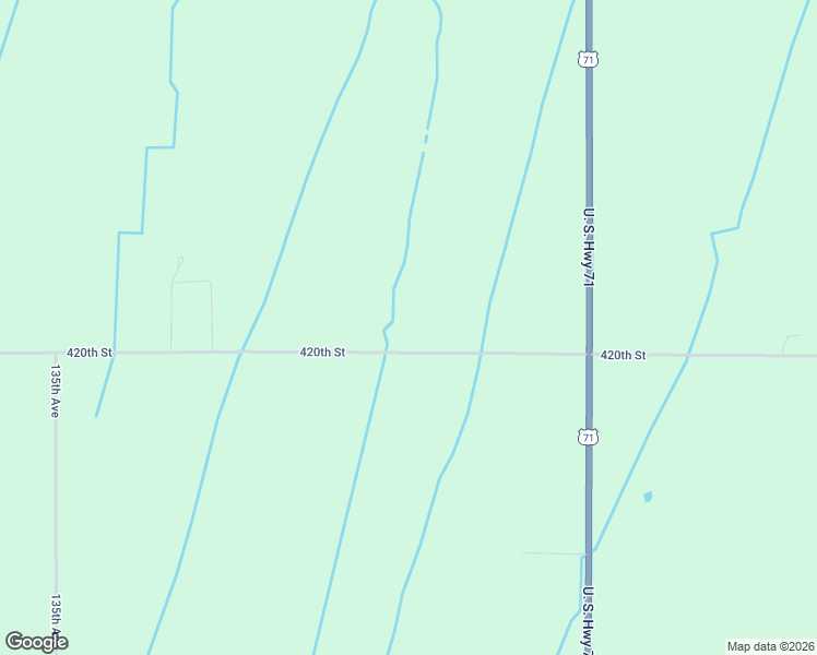 map of restaurants, bars, coffee shops, grocery stores, and more near 14052-14174 420th Street in Bertha