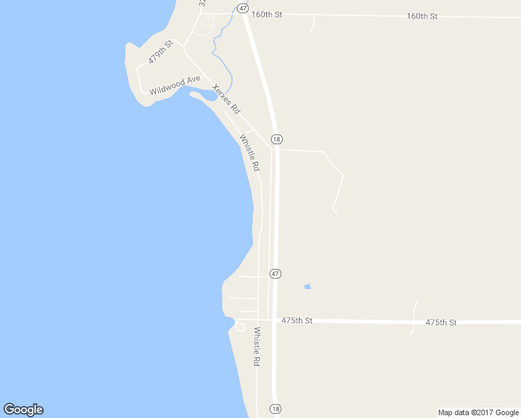 map of restaurants, bars, coffee shops, grocery stores, and more near 47625 Whistle Road in Isle