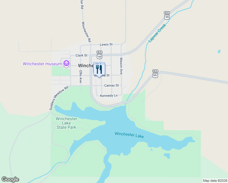 map of restaurants, bars, coffee shops, grocery stores, and more near 600 Lawyer Street in Winchester
