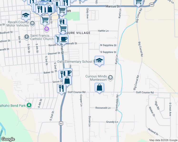 map of restaurants, bars, coffee shops, grocery stores, and more near 217 Daly Avenue in Hamilton