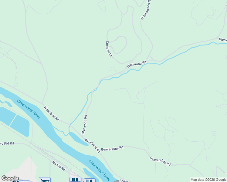 map of restaurants, bars, coffee shops, grocery stores, and more near Glenwood Road in Kamiah