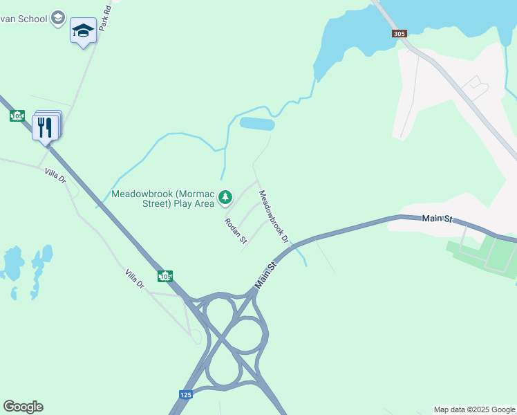 map of restaurants, bars, coffee shops, grocery stores, and more near 15 Meadowbrook Drive in Sydney Mines