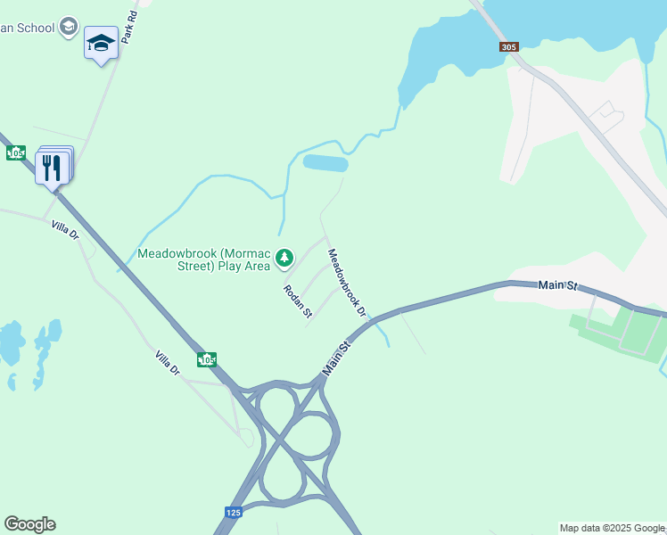 map of restaurants, bars, coffee shops, grocery stores, and more near 15 Meadowbrook Drive in Sydney Mines