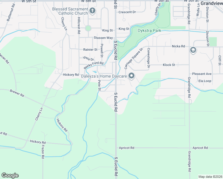 map of restaurants, bars, coffee shops, grocery stores, and more near 900-914 Miller Ln in Grandview