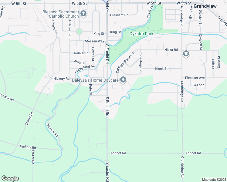 map of restaurants, bars, coffee shops, grocery stores, and more near 914 Miller Lane in Grandview
