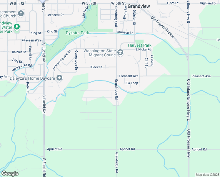map of restaurants, bars, coffee shops, grocery stores, and more near 1074-1352 Grandridge Road in Grandview