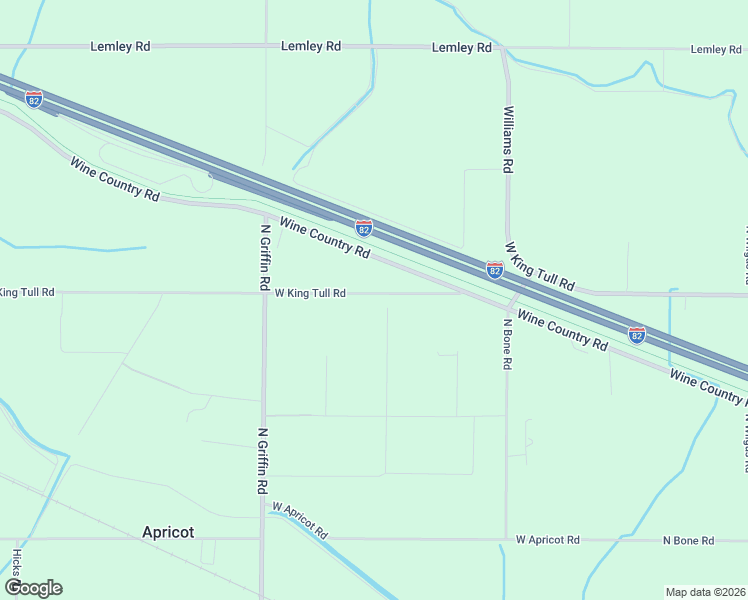 map of restaurants, bars, coffee shops, grocery stores, and more near 170301-170303 W King Tull Rd in Prosser