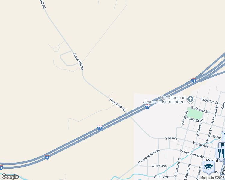 map of restaurants, bars, coffee shops, grocery stores, and more near 12-28 Depot Hill Rd in Boulder