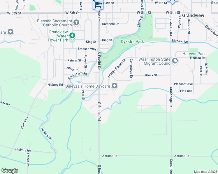 map of restaurants, bars, coffee shops, grocery stores, and more near 900 Groom Lane in Grandview
